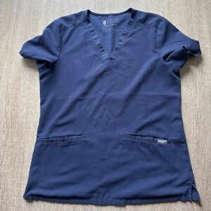 Navy Medium Figs Casma Scrub Top